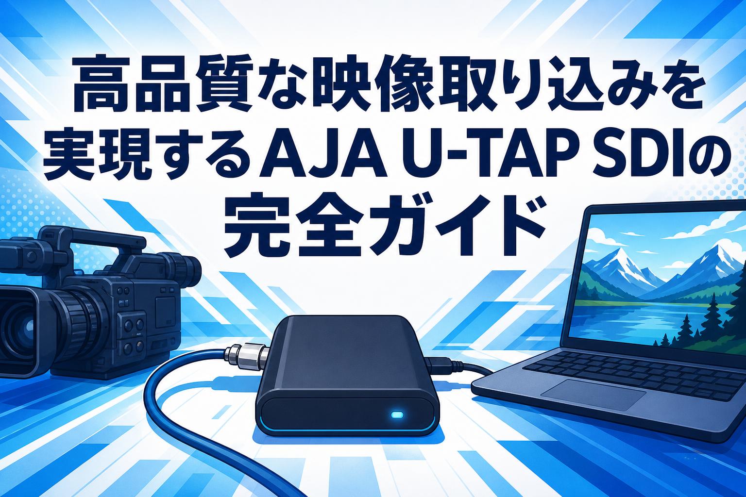 高品質な映像取り込みを実現するAJA U-TAP SDIの完全ガイド