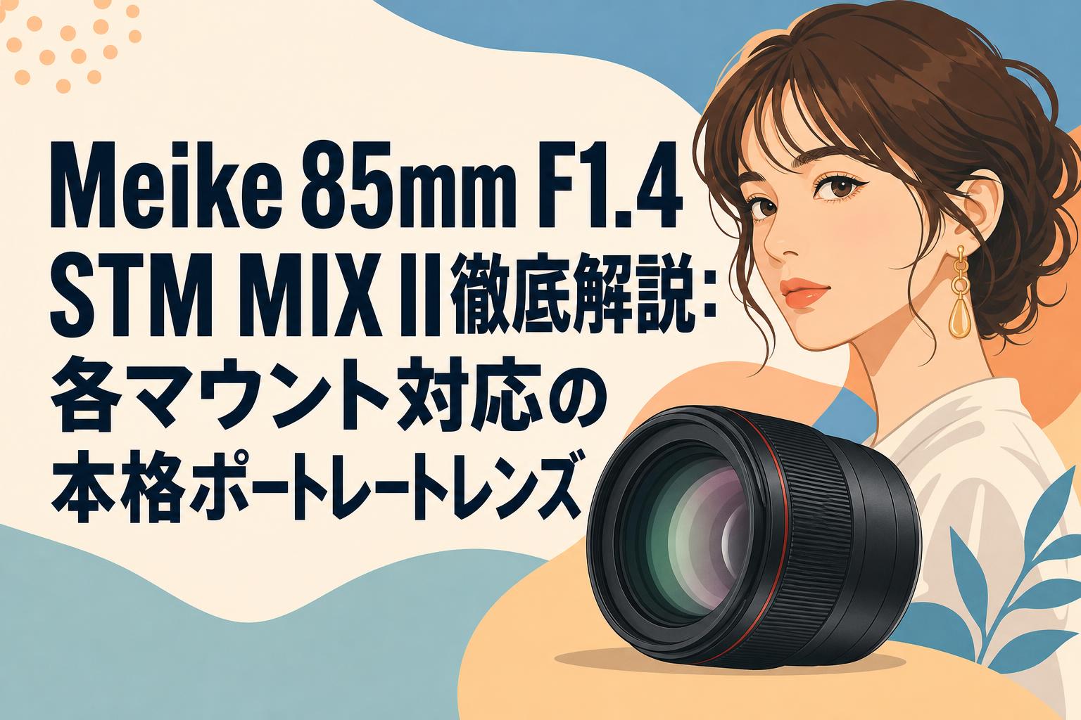 Meike 85mm F1.4 STM MIX II徹底解説：各マウント対応の本格ポートレートレンズ