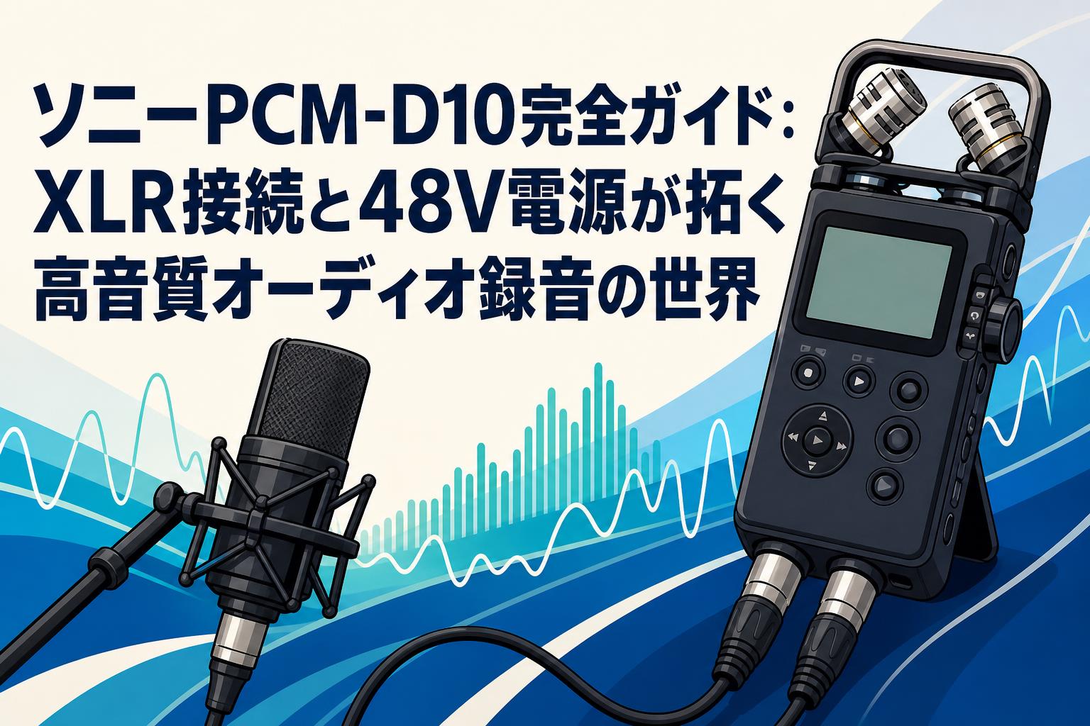 ソニーPCM-D10完全ガイド：XLR接続と48V電源が拓く高音質オーディオ録音の世界