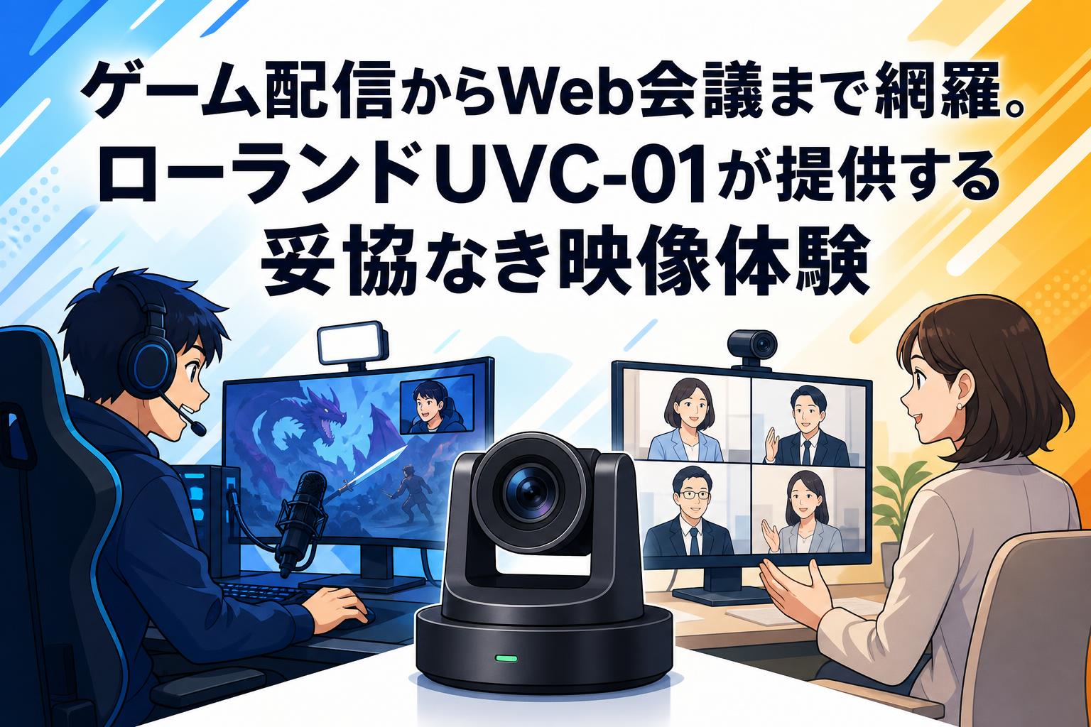 ゲーム配信からWeb会議まで網羅。ローランドUVC-01が提供する妥協なき映像体験