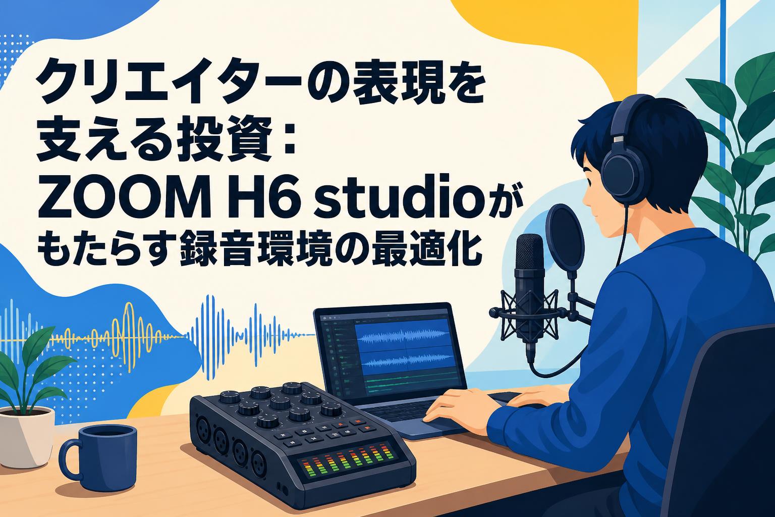 クリエイターの表現を支える投資：ZOOM H6 studioがもたらす録音環境の最適化