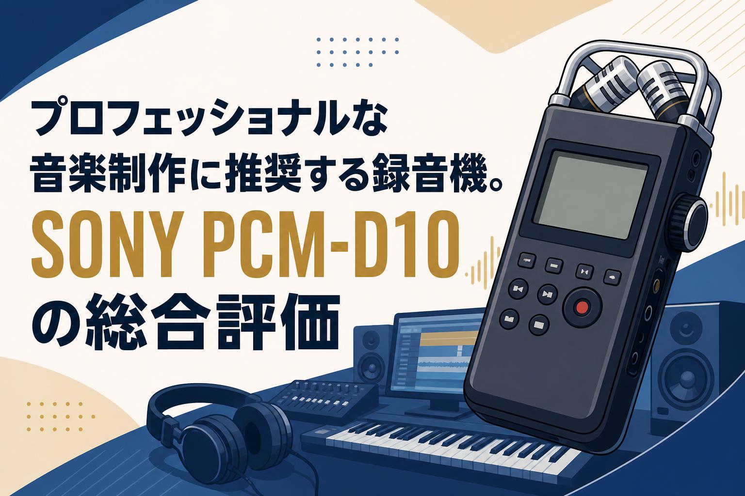 プロフェッショナルな音楽制作に推奨する録音機。SONY PCM-D10の総合評価