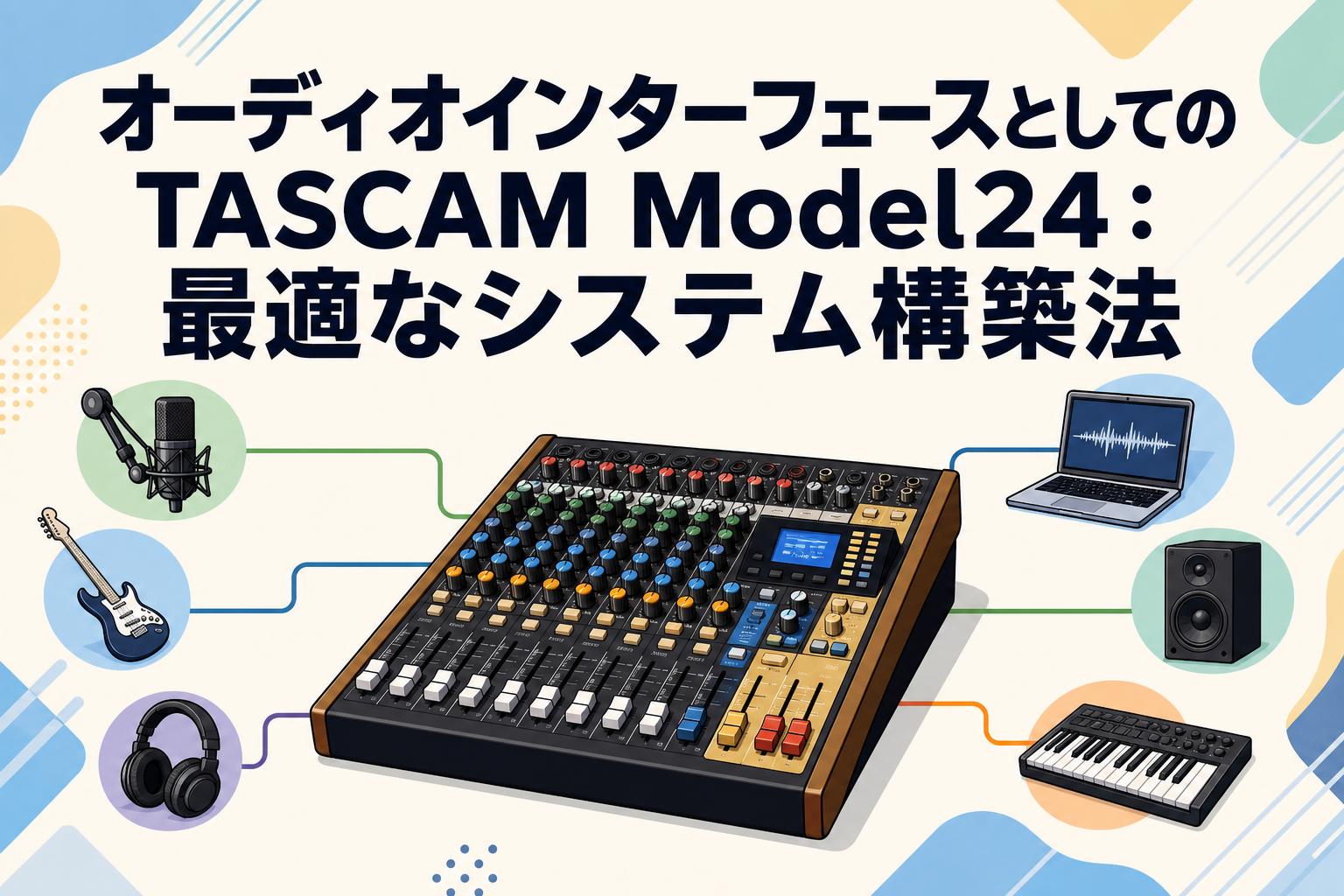 オーディオインターフェースとしてのTASCAM Model24：最適なシステム構築法
