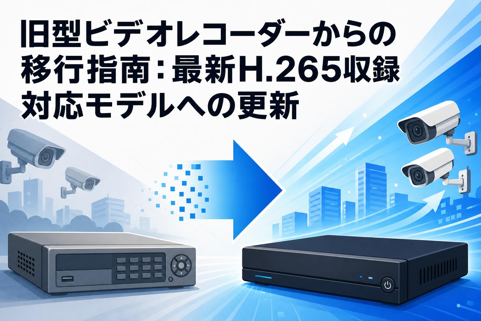 旧型ビデオレコーダーからの移行指南：最新H.265収録対応モデルへの更新