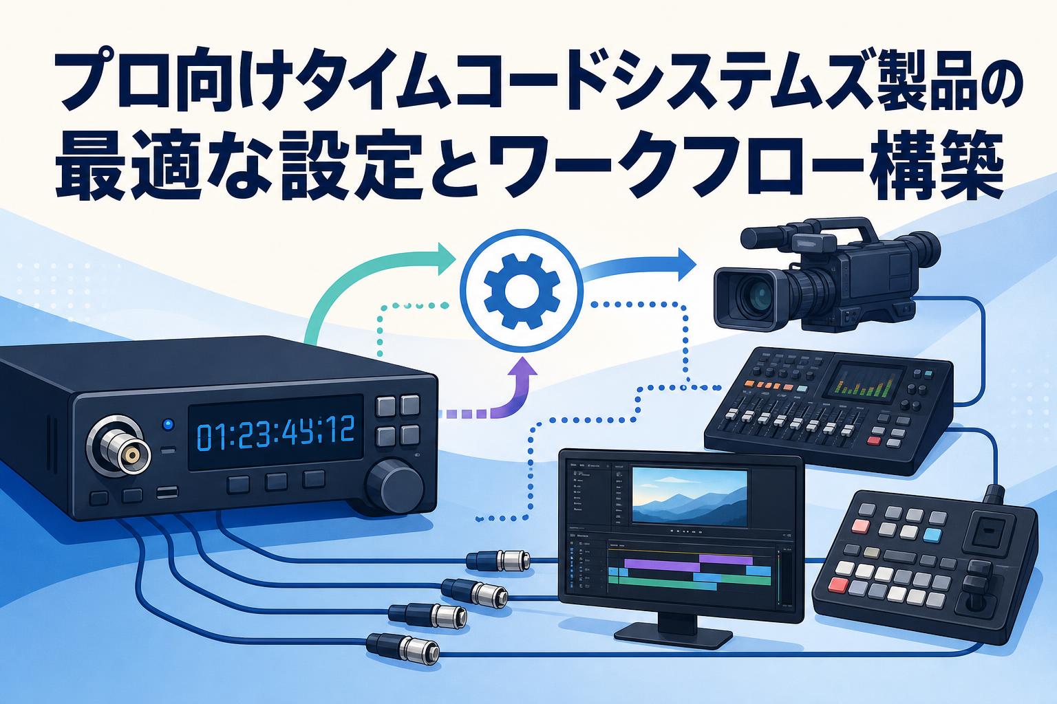 プロ向けタイムコードシステムズ製品の最適な設定とワークフロー構築