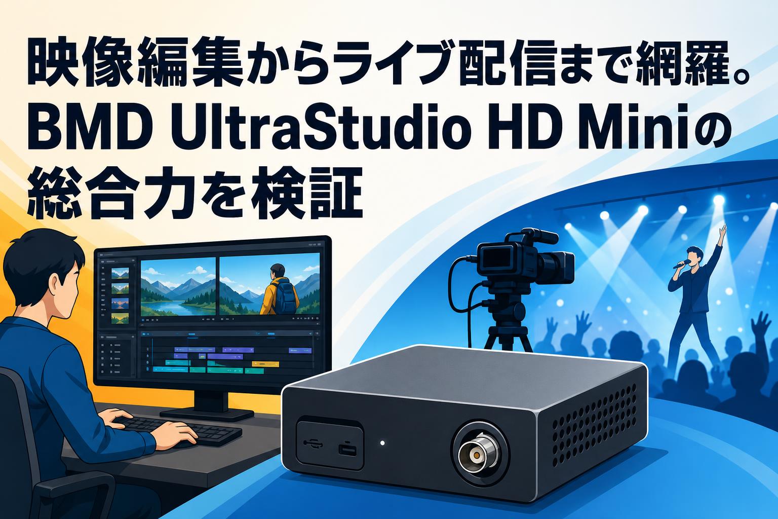 映像編集からライブ配信まで網羅。BMD UltraStudio HD Miniの総合力を検証