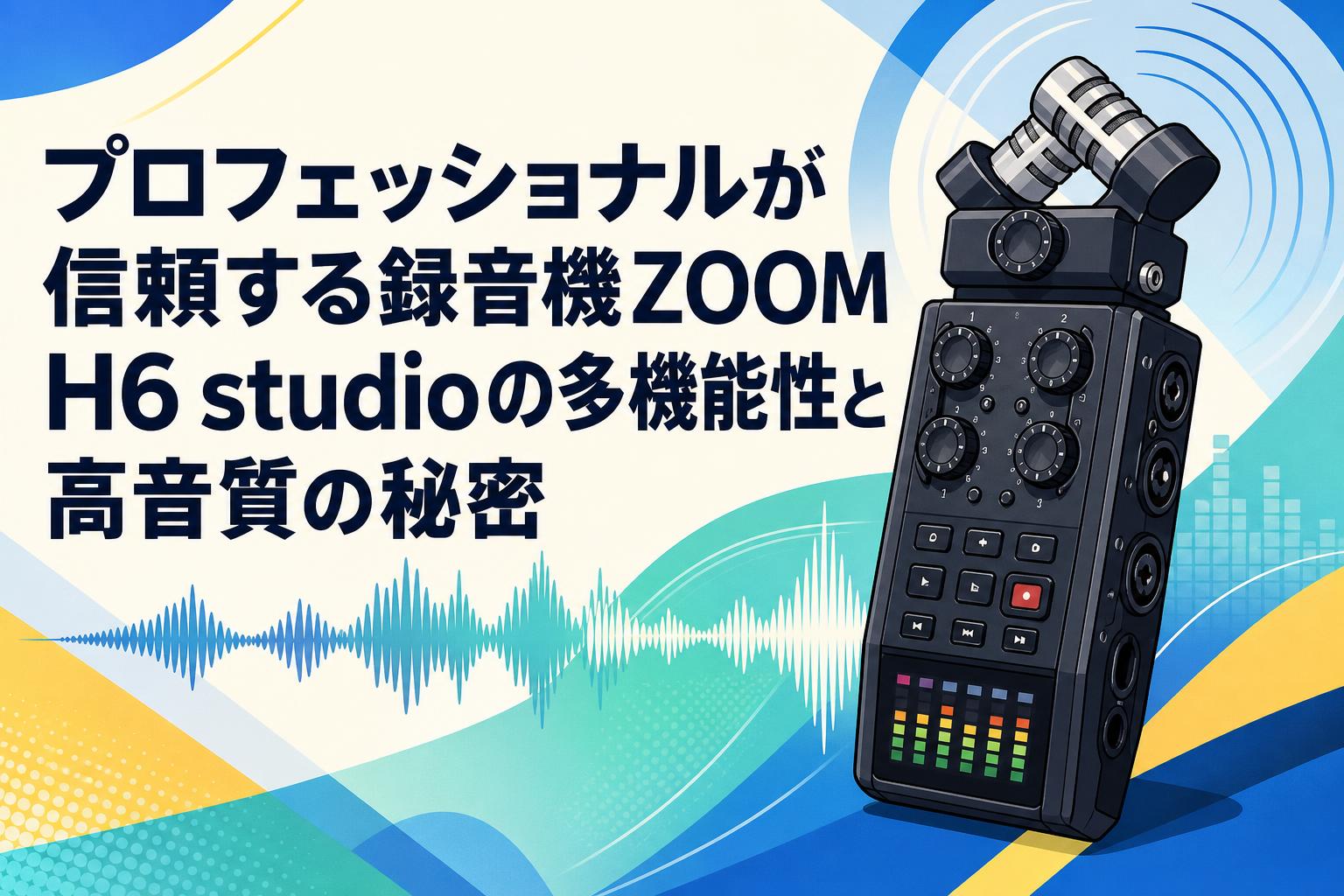 プロフェッショナルが信頼する録音機ZOOM H6 studioの多機能性と高音質の秘密