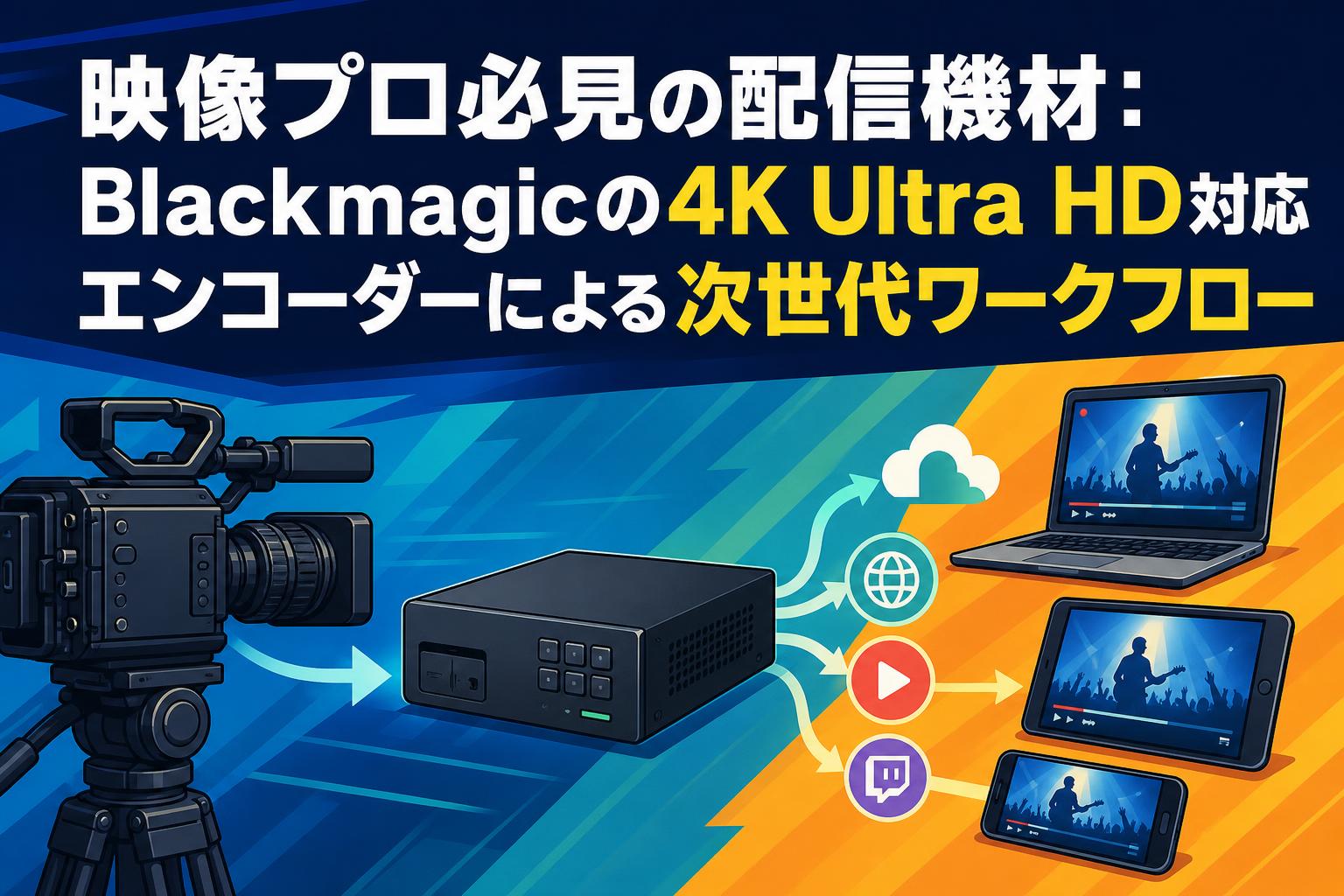映像プロ必見の配信機材：Blackmagicの4K Ultra HD対応エンコーダーによる次世代ワークフロー