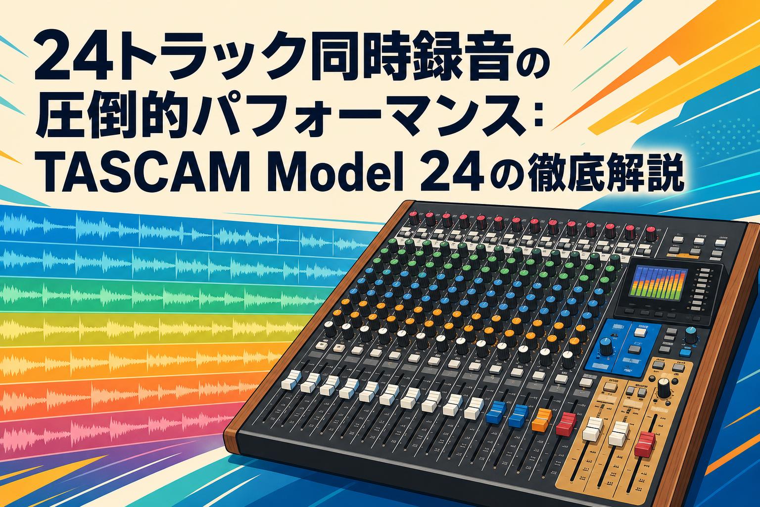 24トラック同時録音の圧倒的パフォーマンス：TASCAM Model 24の徹底解説