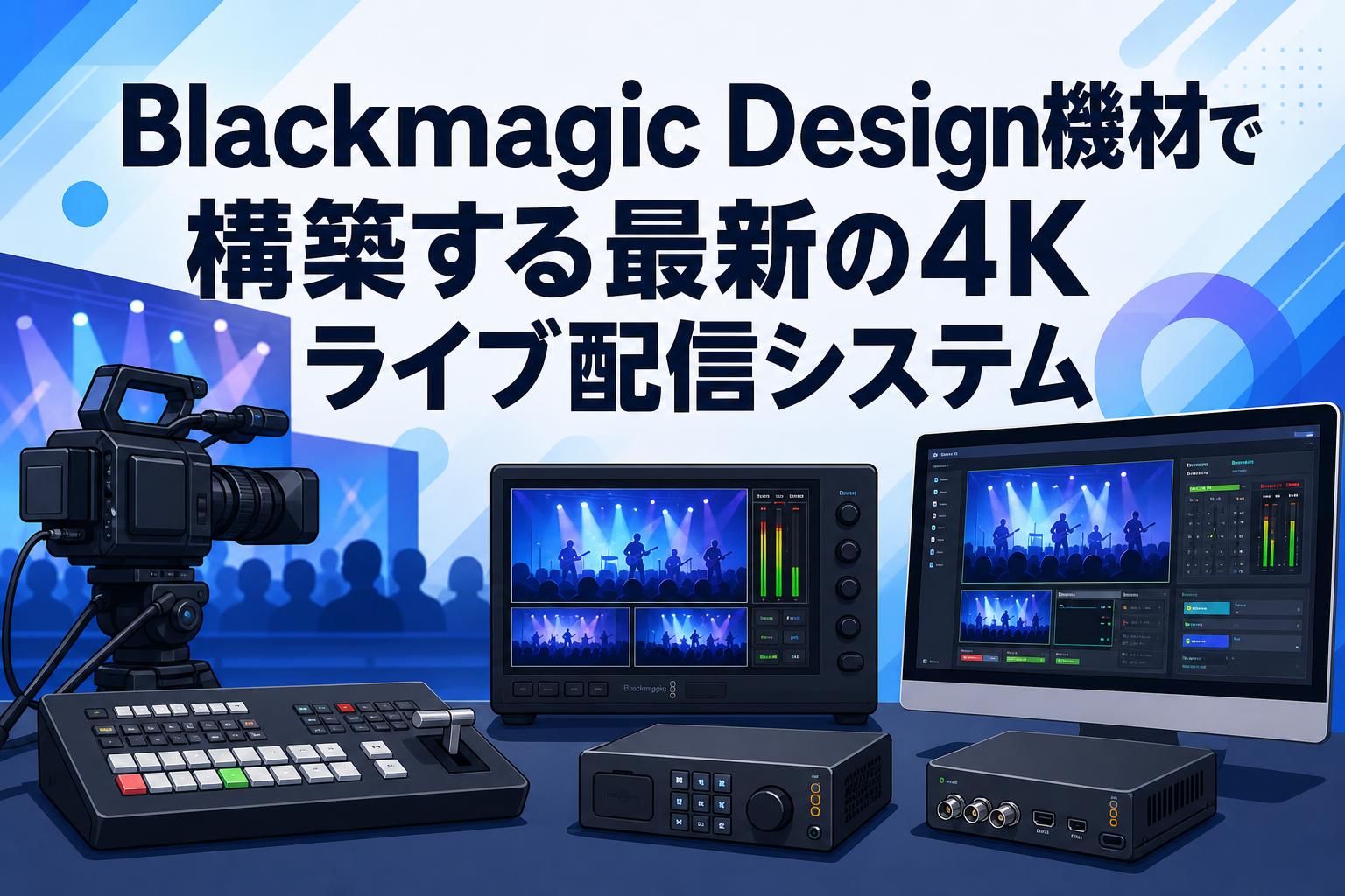 Blackmagic Design機材で構築する最新の4Kライブ配信システム