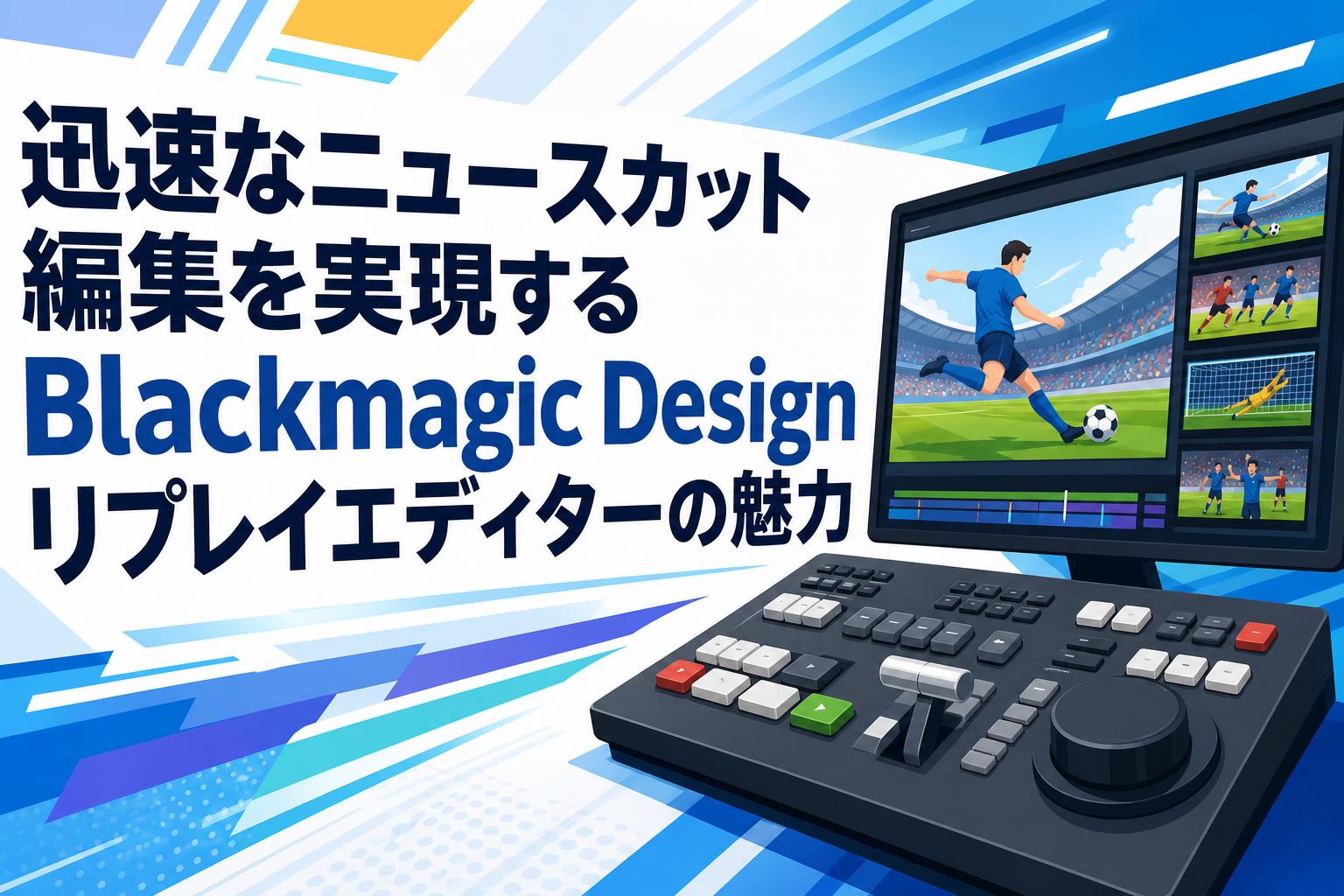 迅速なニュースカット編集を実現するBlackmagic Designリプレイエディターの魅力