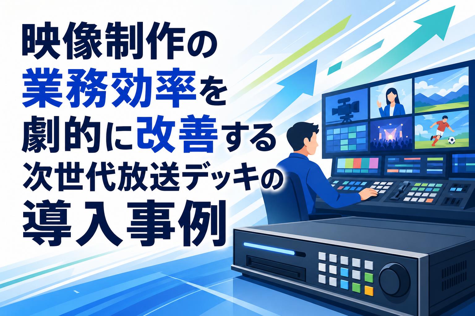 映像制作の業務効率を劇的に改善する次世代放送デッキの導入事例