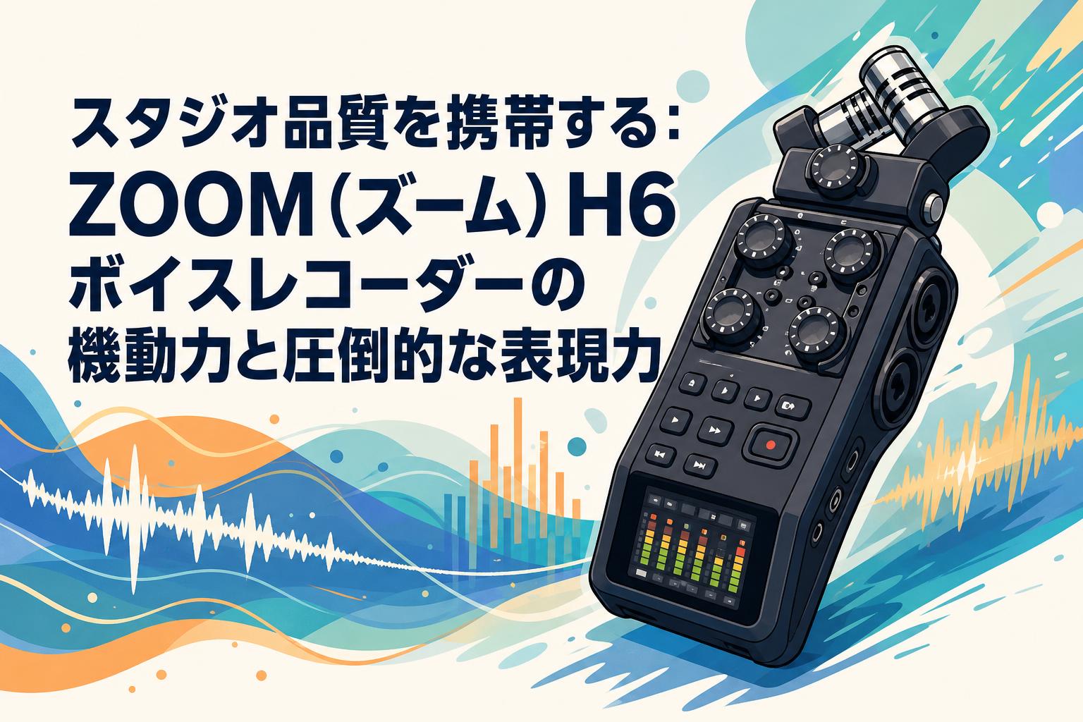 スタジオ品質を携帯する：ZOOM（ズーム）H6ボイスレコーダーの機動力と圧倒的な表現力