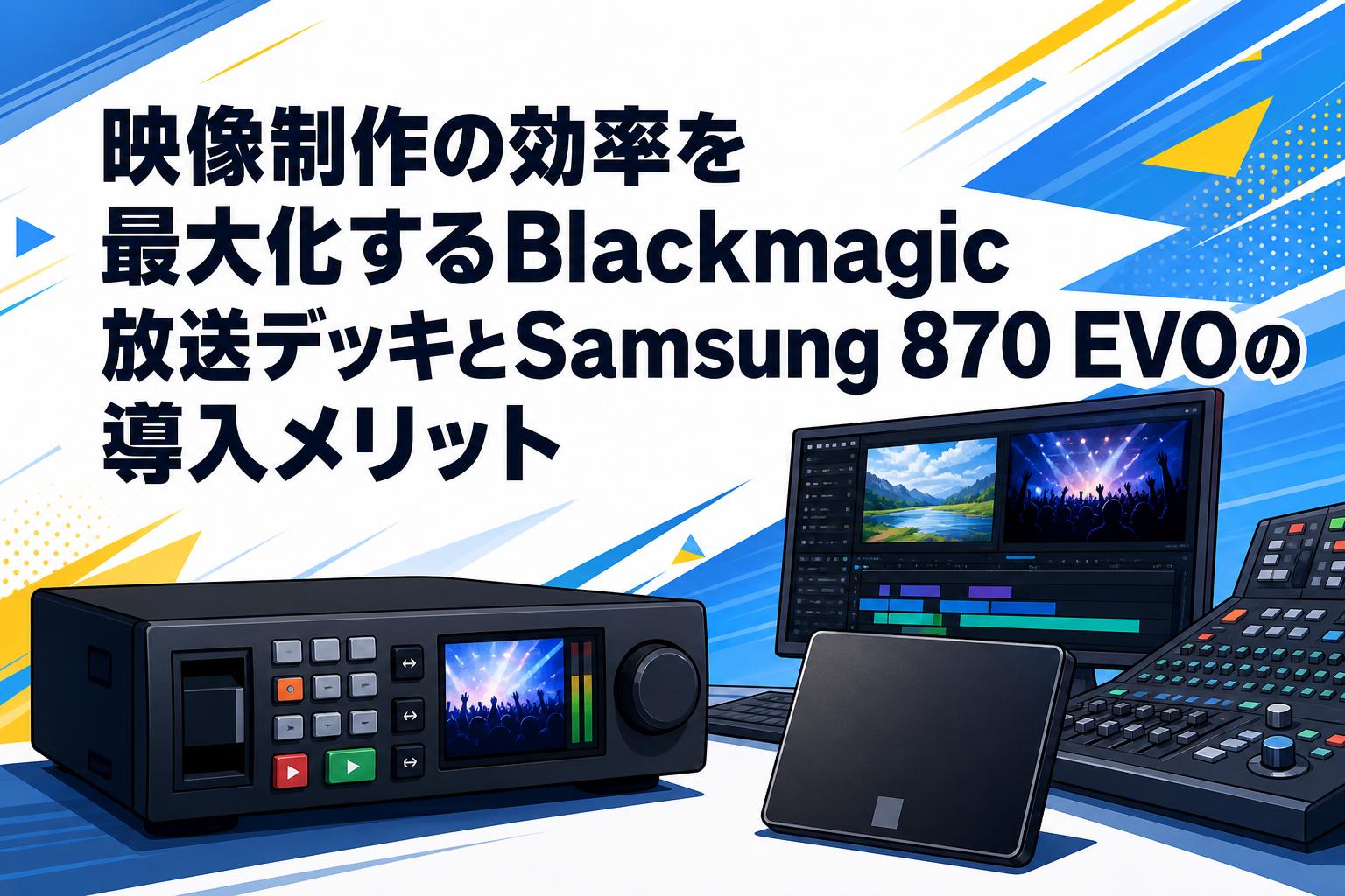 映像制作の効率を最大化するBlackmagic放送デッキとSamsung 870 EVOの導入メリット