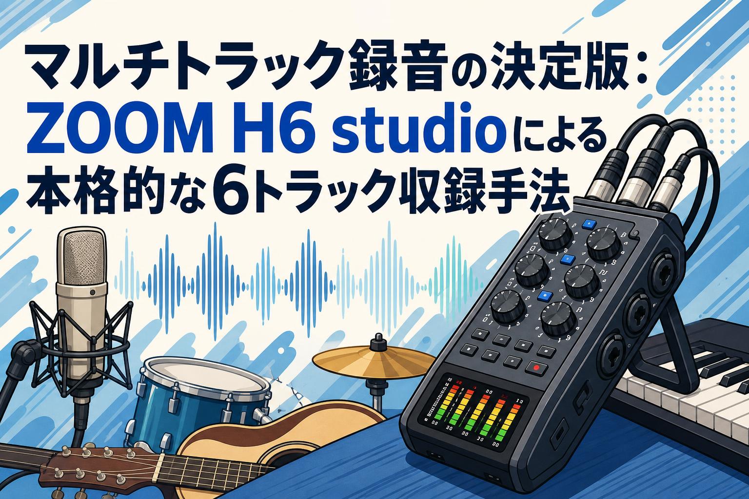 マルチトラック録音の決定版：ZOOM H6 studioによる本格的な6トラック収録手法