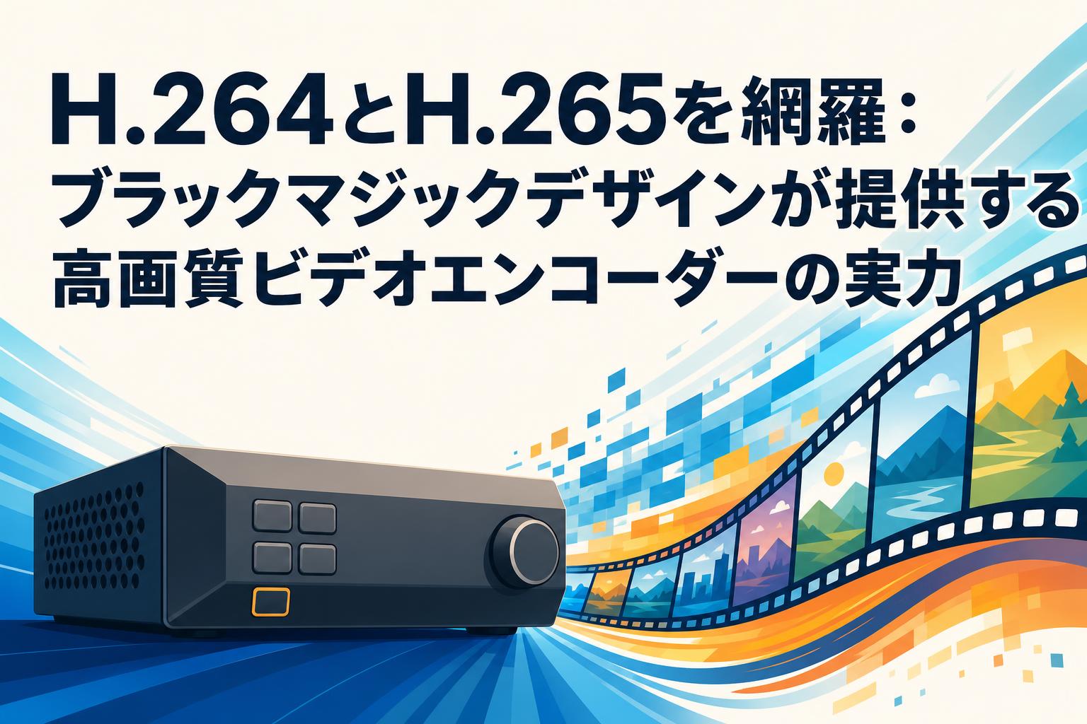 H.264とH.265を網羅：ブラックマジックデザインが提供する高画質ビデオエンコーダーの実力