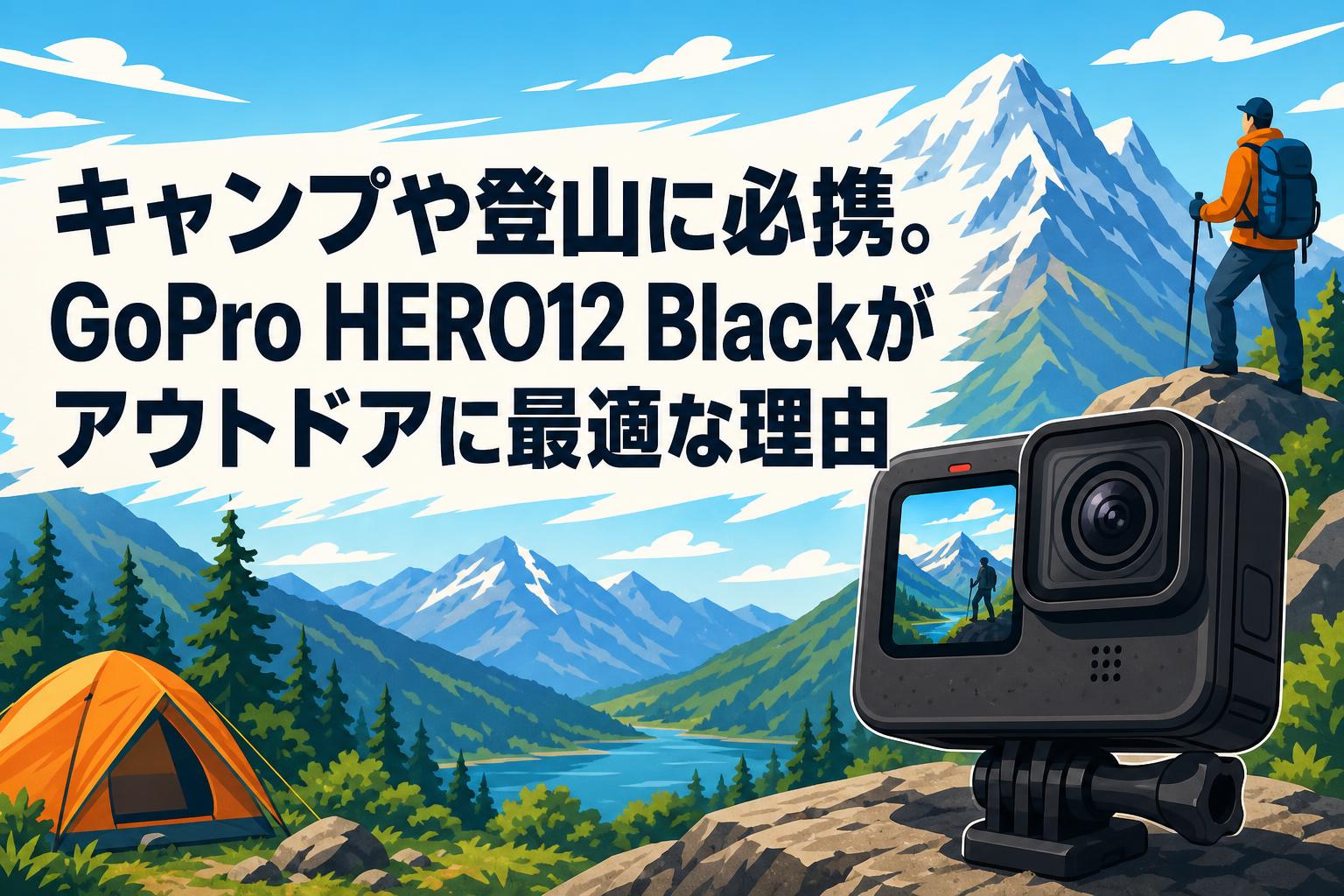 キャンプや登山に必携。GoPro HERO12 Blackがアウトドアに最適な理由