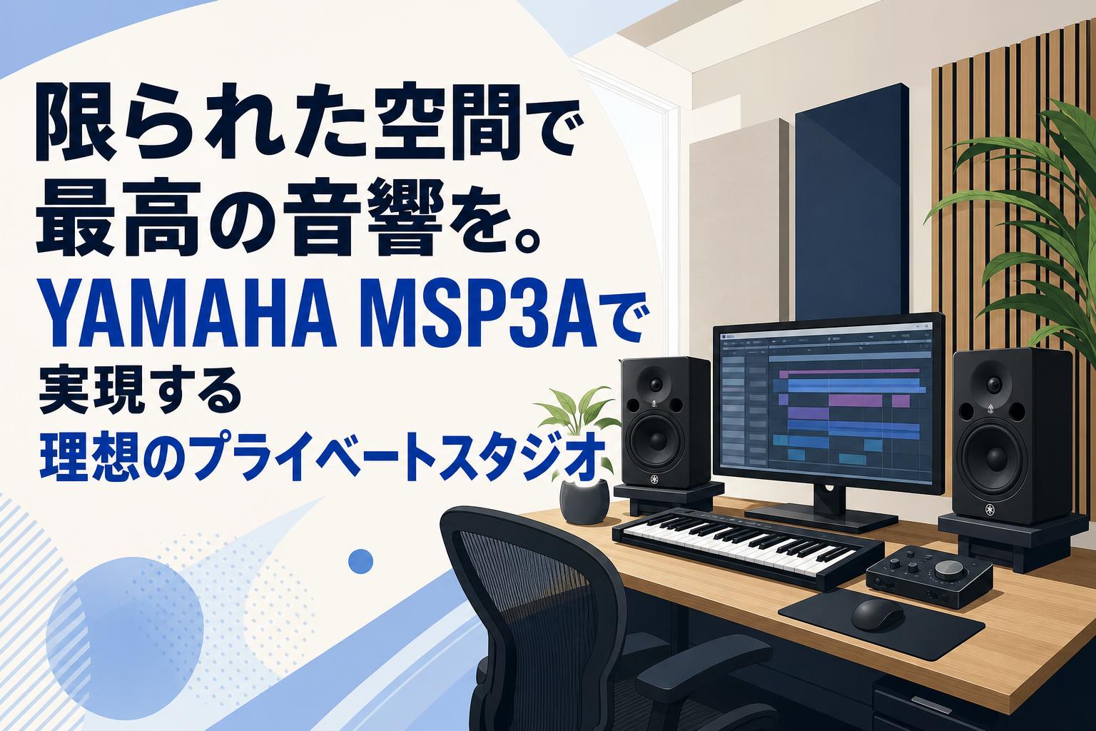 限られた空間で最高の音響を。YAMAHA MSP3Aで実現する理想のプライベートスタジオ