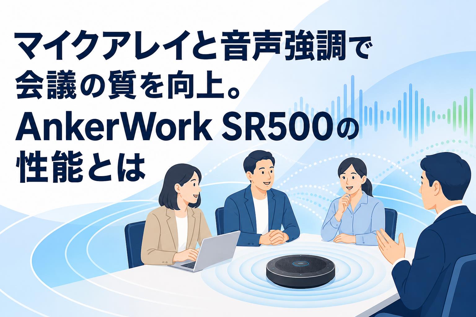 マイクアレイと音声強調で会議の質を向上。AnkerWork SR500の性能とは
