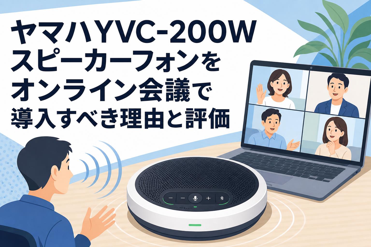 ヤマハYVC-200Wスピーカーフォンをオンライン会議で導入すべき理由と評価