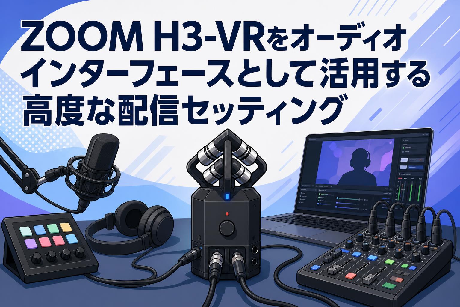 ZOOM H3-VRをオーディオインターフェースとして活用する高度な配信セッティング