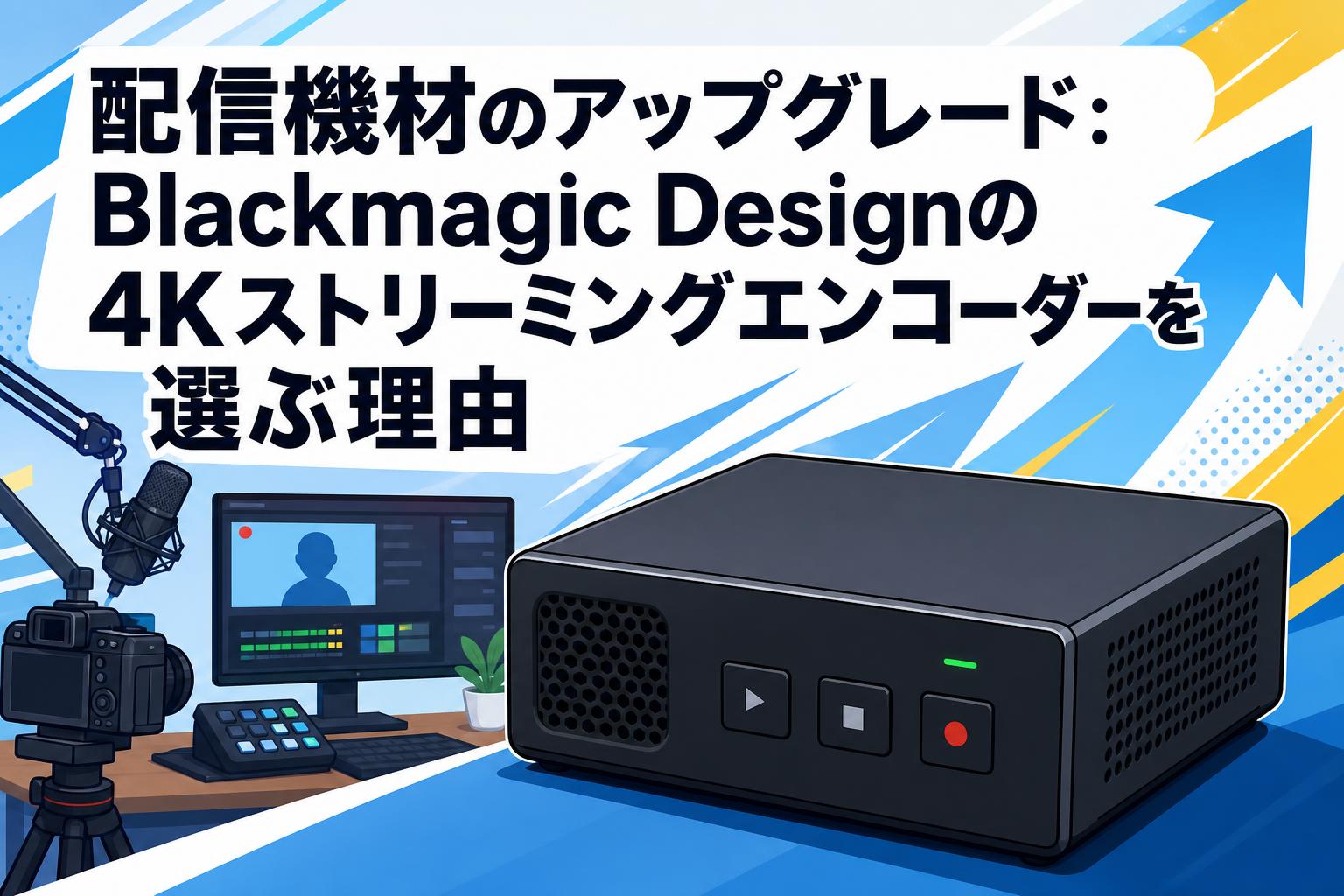 配信機材のアップグレード：Blackmagic Designの4Kストリーミングエンコーダーを選ぶ理由