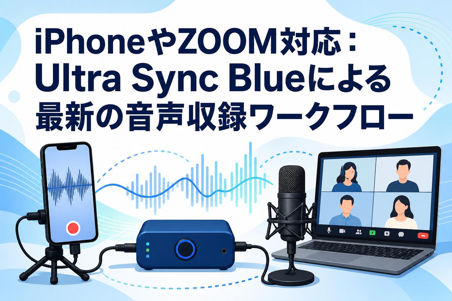 iPhoneやZOOM対応：Ultra Sync Blueによる最新の音声収録ワークフロー