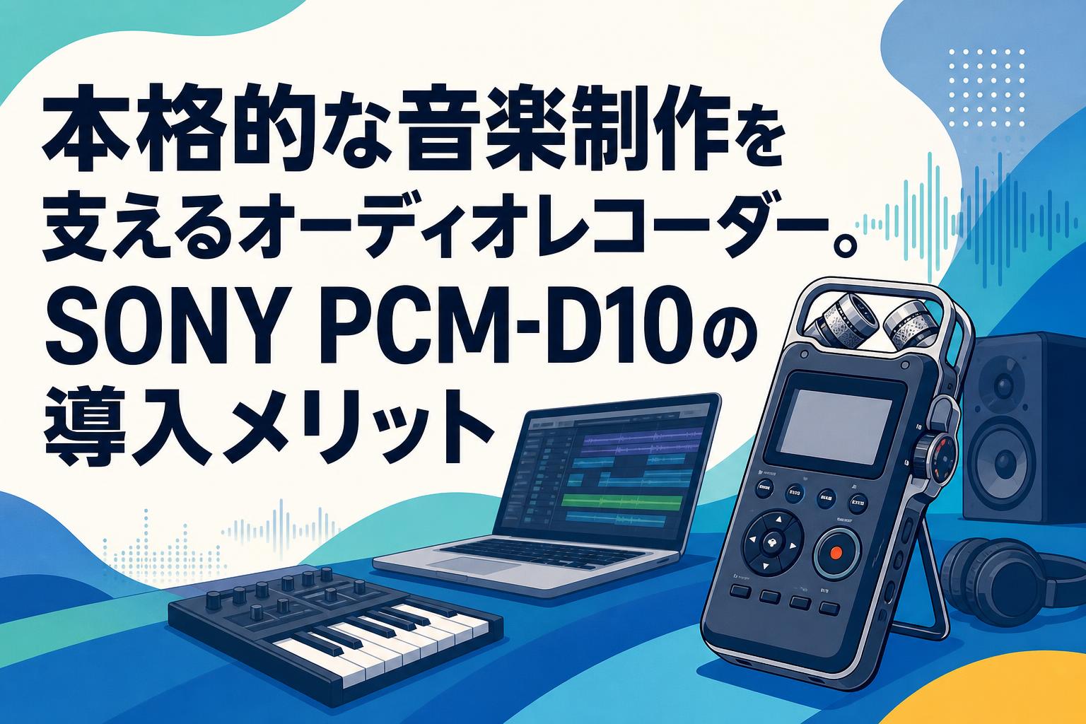 本格的な音楽制作を支えるオーディオレコーダー。SONY PCM-D10の導入メリット