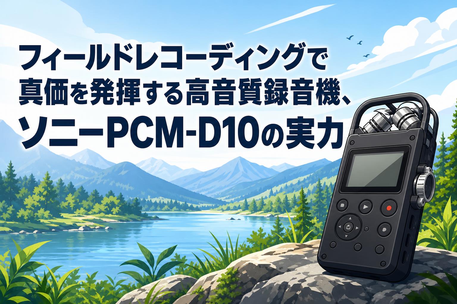 フィールドレコーディングで真価を発揮する高音質録音機、ソニーPCM-D10の実力
