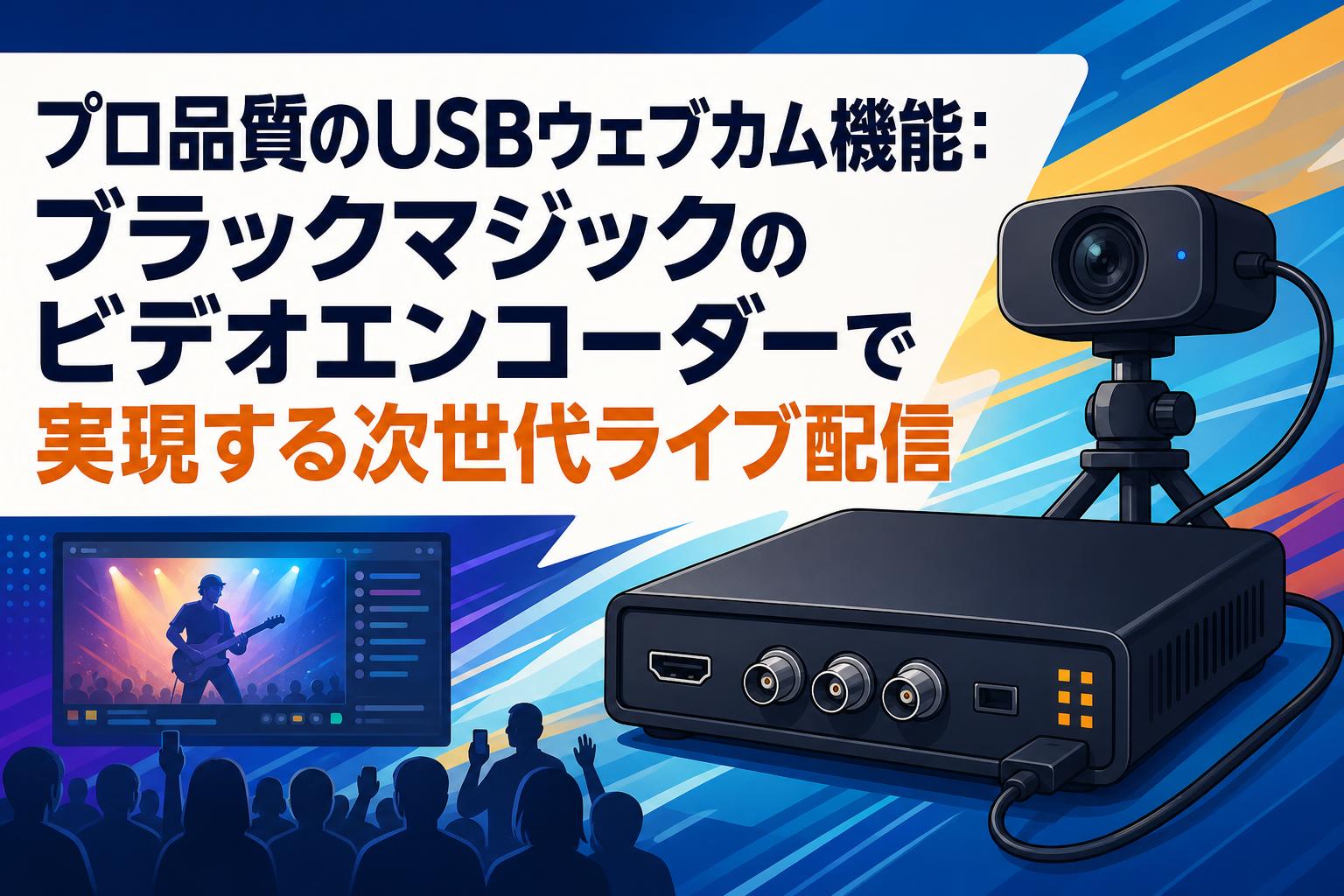 プロ品質のUSBウェブカム機能：ブラックマジックのビデオエンコーダーで実現する次世代ライブ配信