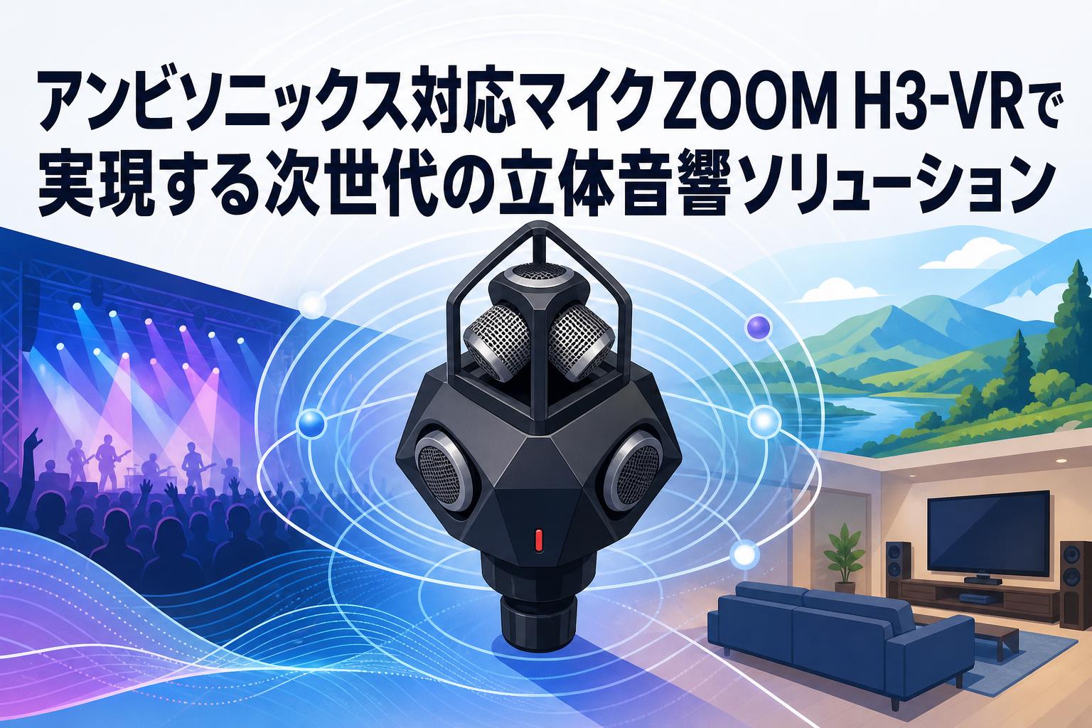 アンビソニックス対応マイクZOOM H3-VRで実現する次世代の立体音響ソリューション
