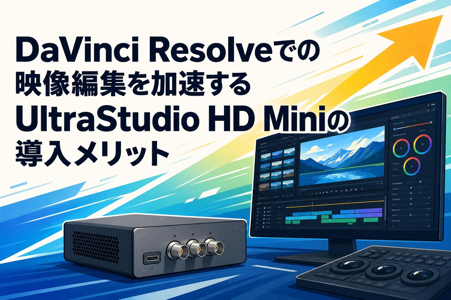 DaVinci Resolveでの映像編集を加速するUltraStudio HD Miniの導入メリット