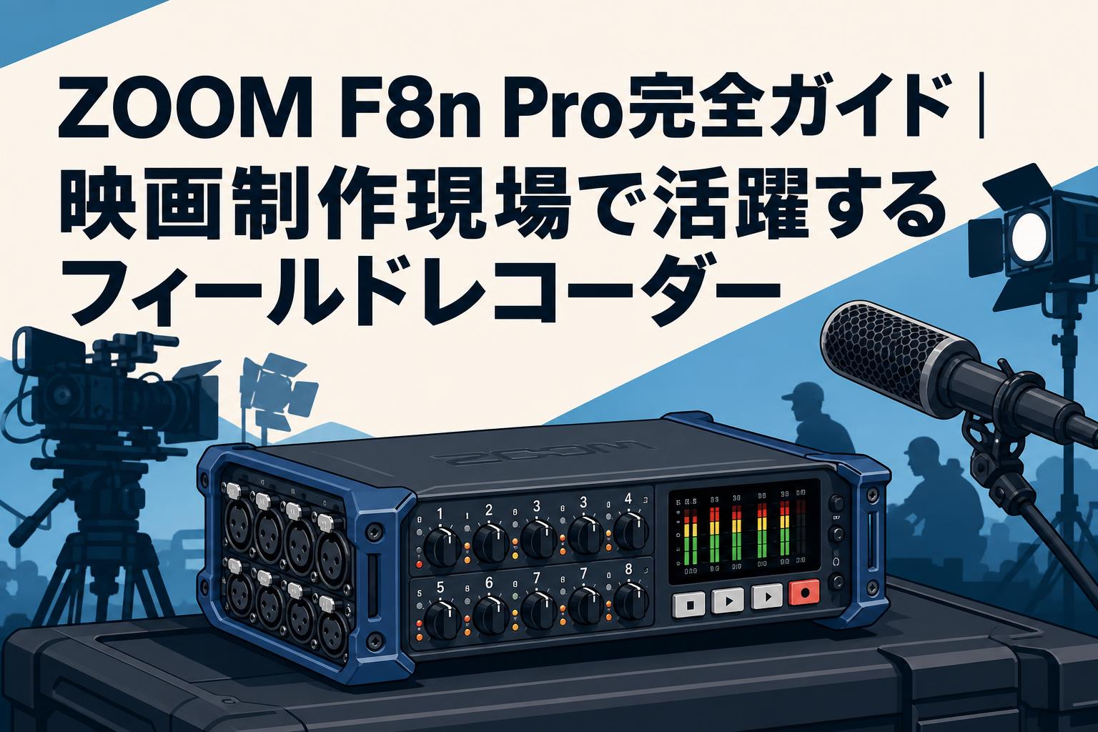 ZOOM F8n Pro完全ガイド｜映画制作現場で活躍するフィールドレコーダー
