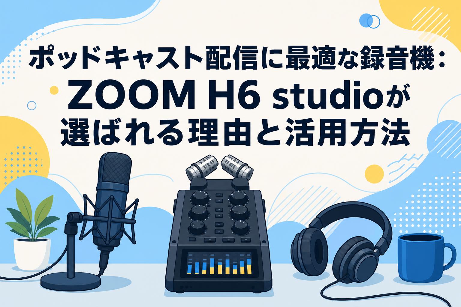 ポッドキャスト配信に最適な録音機：ZOOM H6 studioが選ばれる理由と活用方法