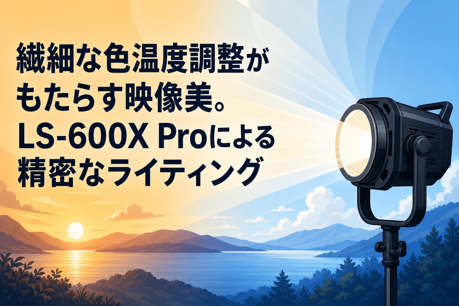 繊細な色温度調整がもたらす映像美。LS-600X Proによる精密なライティング