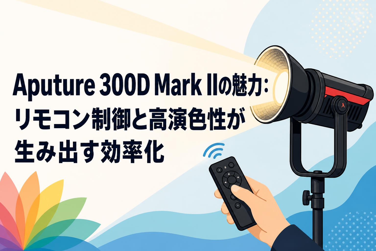 Aputure 300D Mark IIの魅力：リモコン制御と高演色性が生み出す効率化