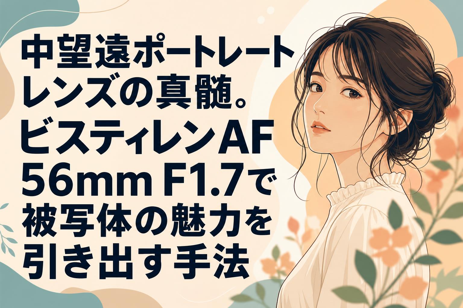 中望遠ポートレートレンズの真髄。ビスティレンAF 56mm F1.7で被写体の魅力を引き出す手法