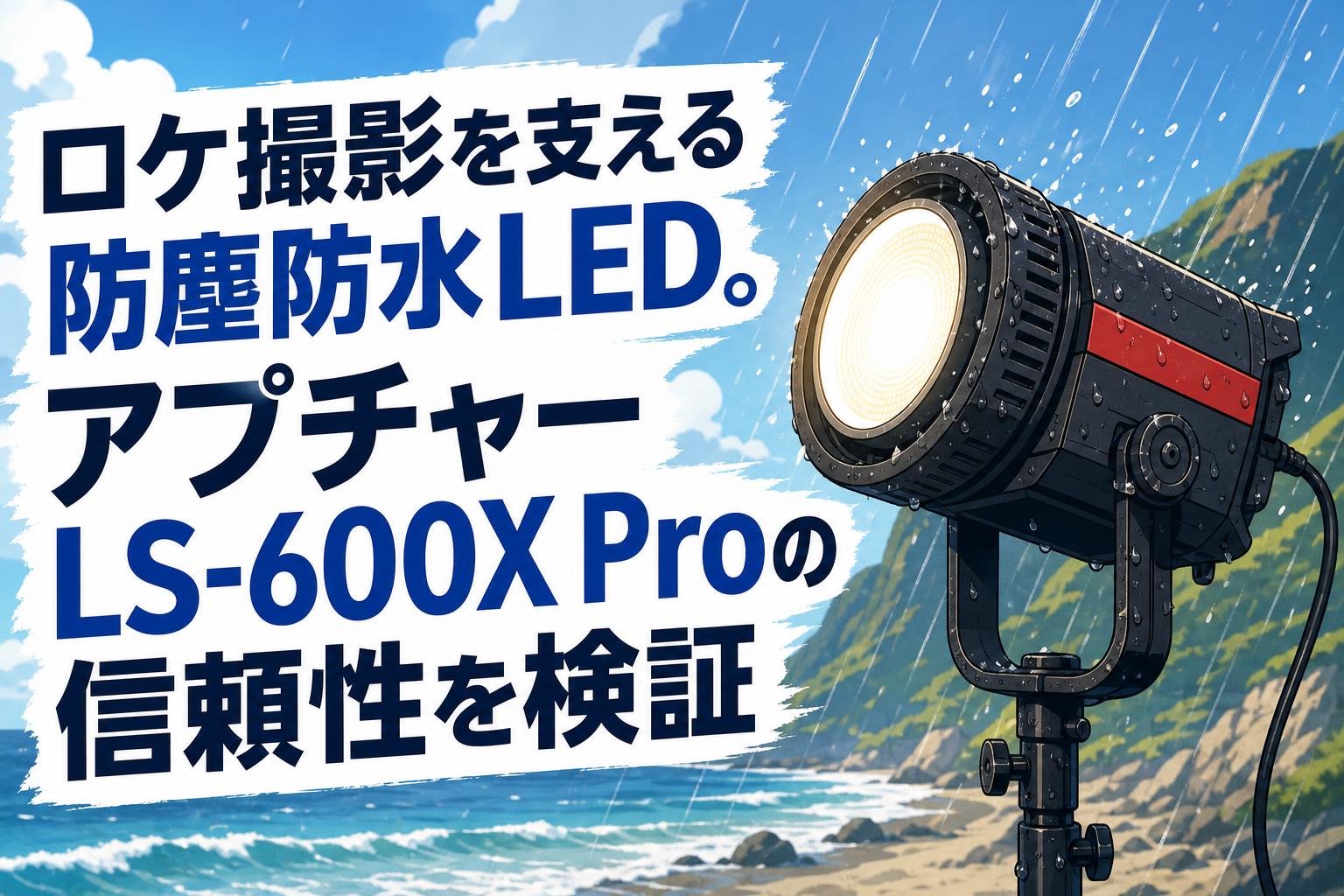 ロケ撮影を支える防塵防水LED。アプチャー LS-600X Proの信頼性を検証