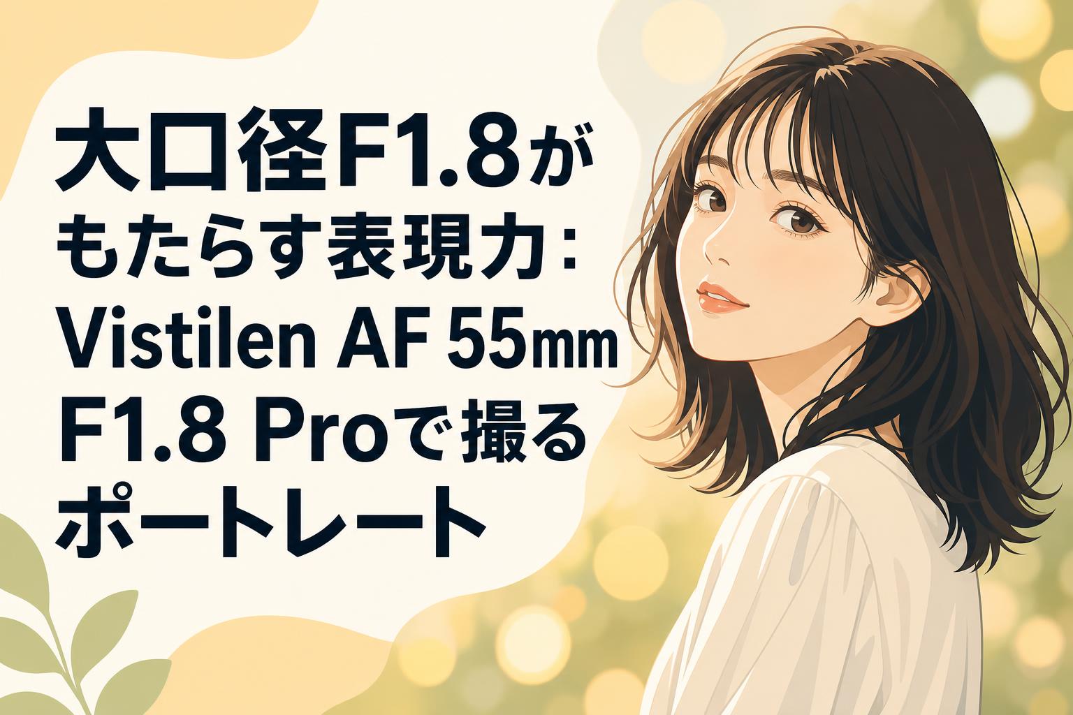 大口径F1.8がもたらす表現力：Vistilen AF 55mm F1.8 Proで撮るポートレート