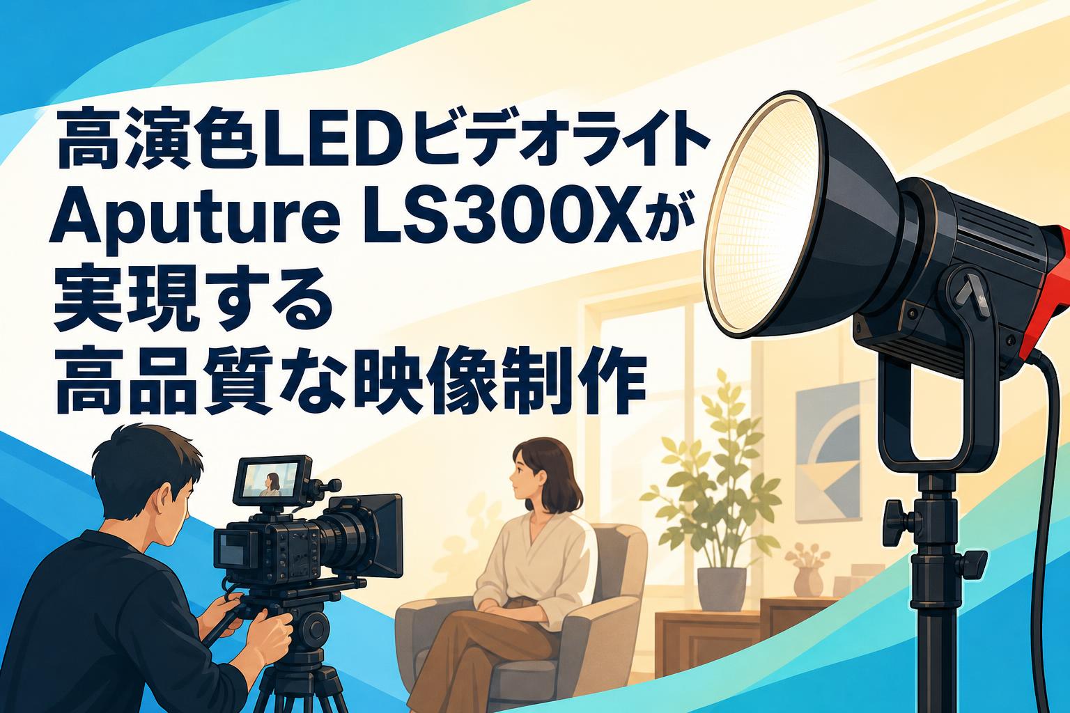 高演色LEDビデオライトAputure LS300Xが実現する高品質な映像制作