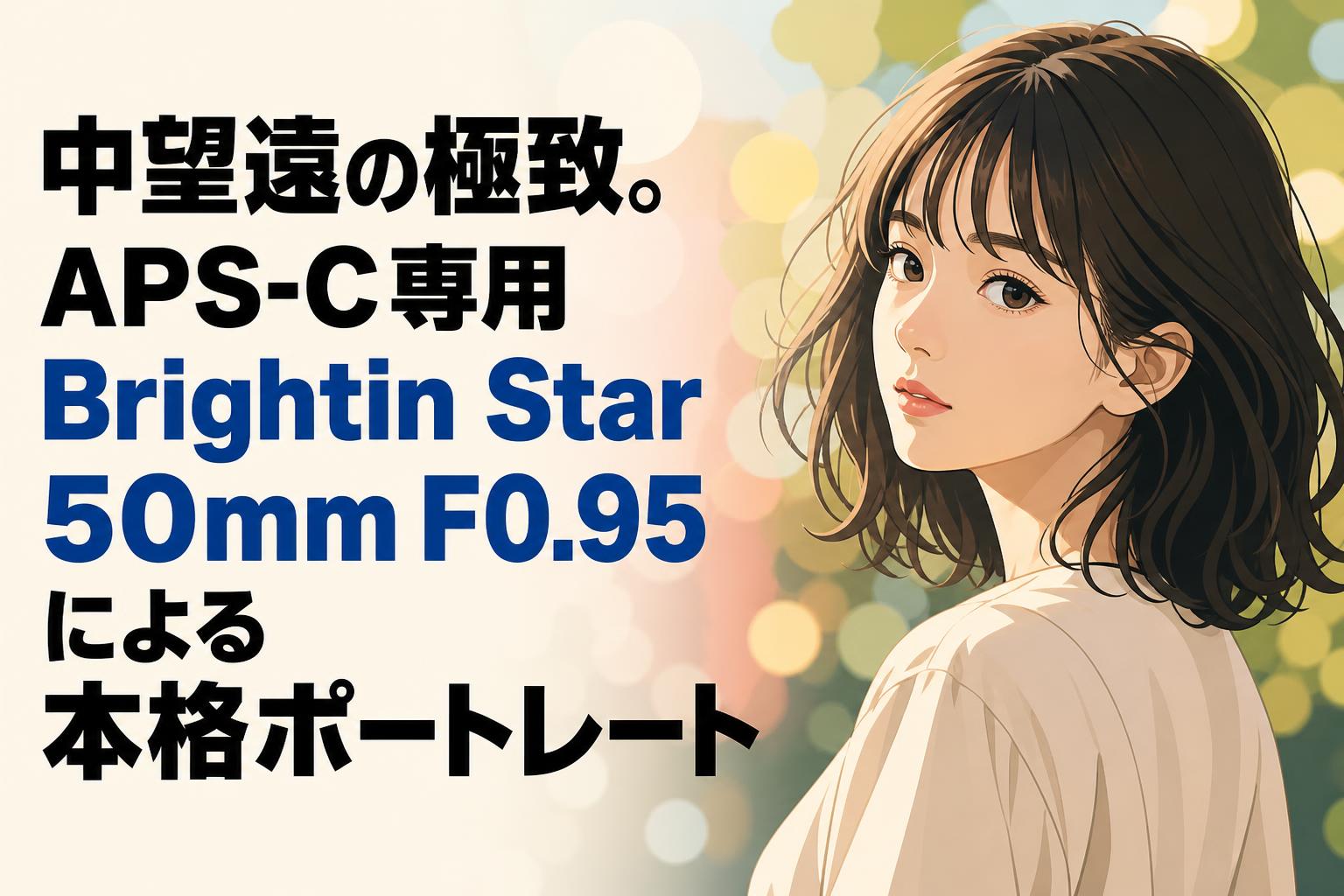 中望遠の極致。APS-C専用 Brightin Star 50mm F0.95による本格ポートレート