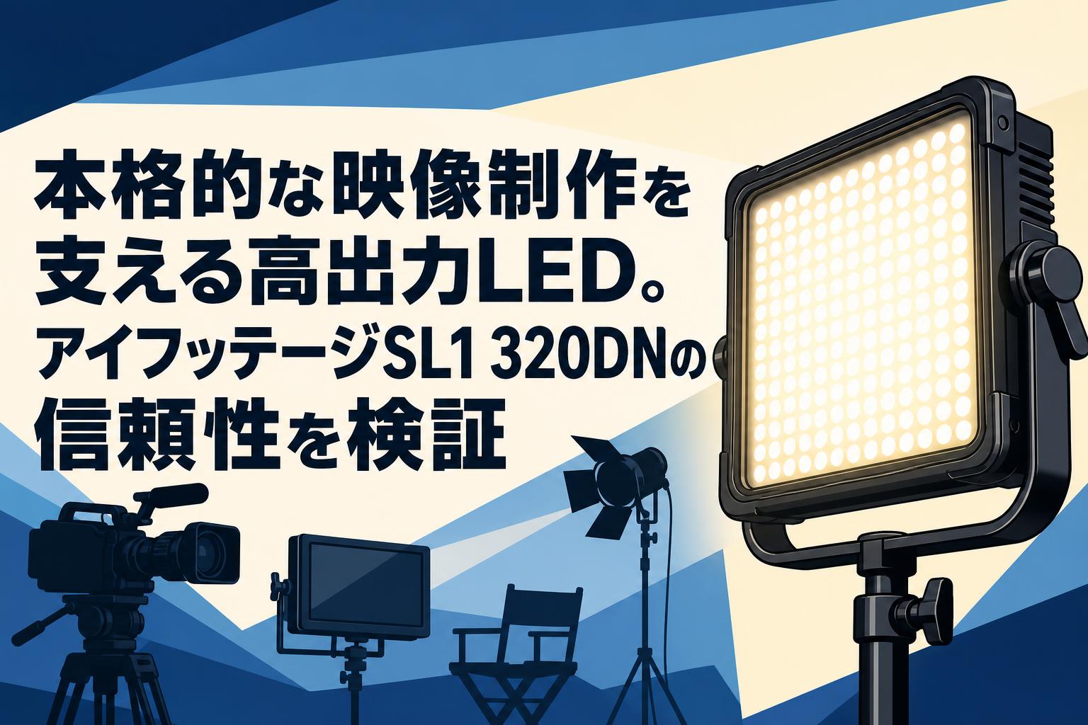 本格的な映像制作を支える高出力LED。アイフッテージSL1 320DNの信頼性を検証