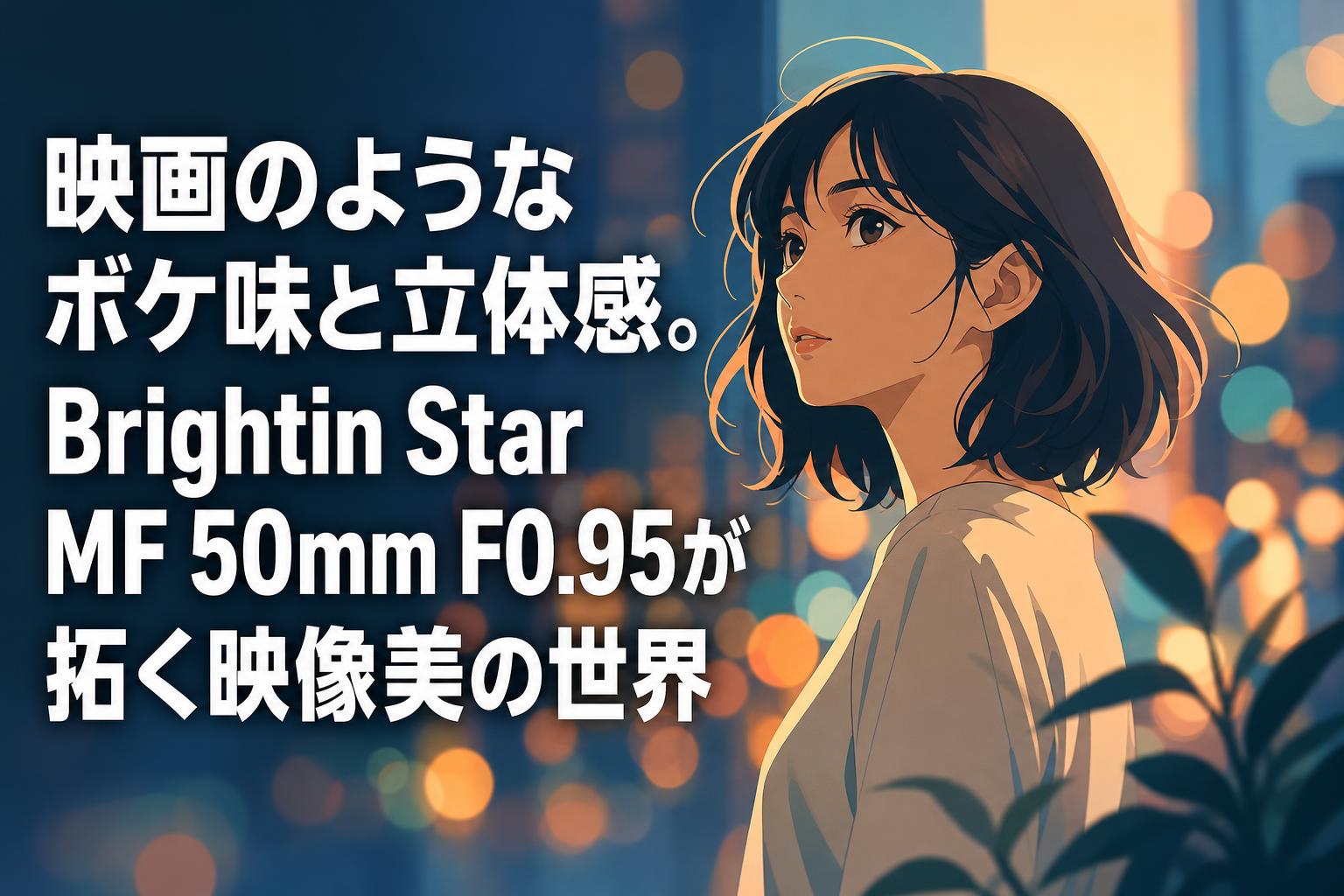 映画のようなボケ味と立体感。Brightin Star MF 50mm F0.95が拓く映像美の世界