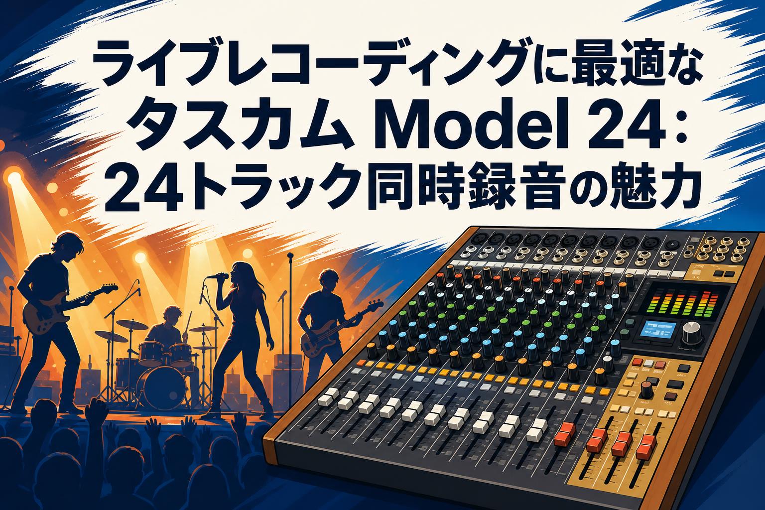 ライブレコーディングに最適なタスカム Model 24：24トラック同時録音の魅力