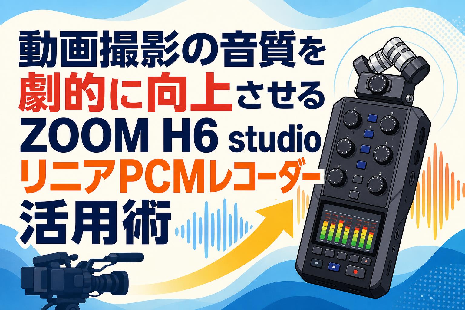 動画撮影の音質を劇的に向上させるZOOM H6 studioリニアPCMレコーダー活用術