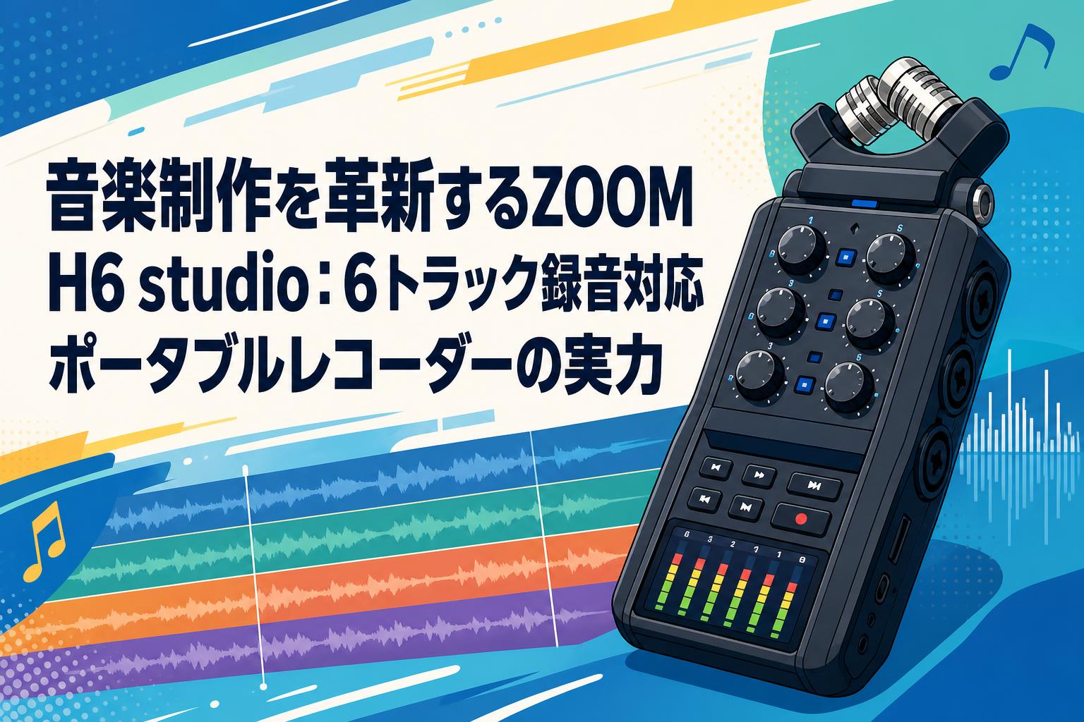 音楽制作を革新するZOOM H6 studio：6トラック録音対応ポータブルレコーダーの実力