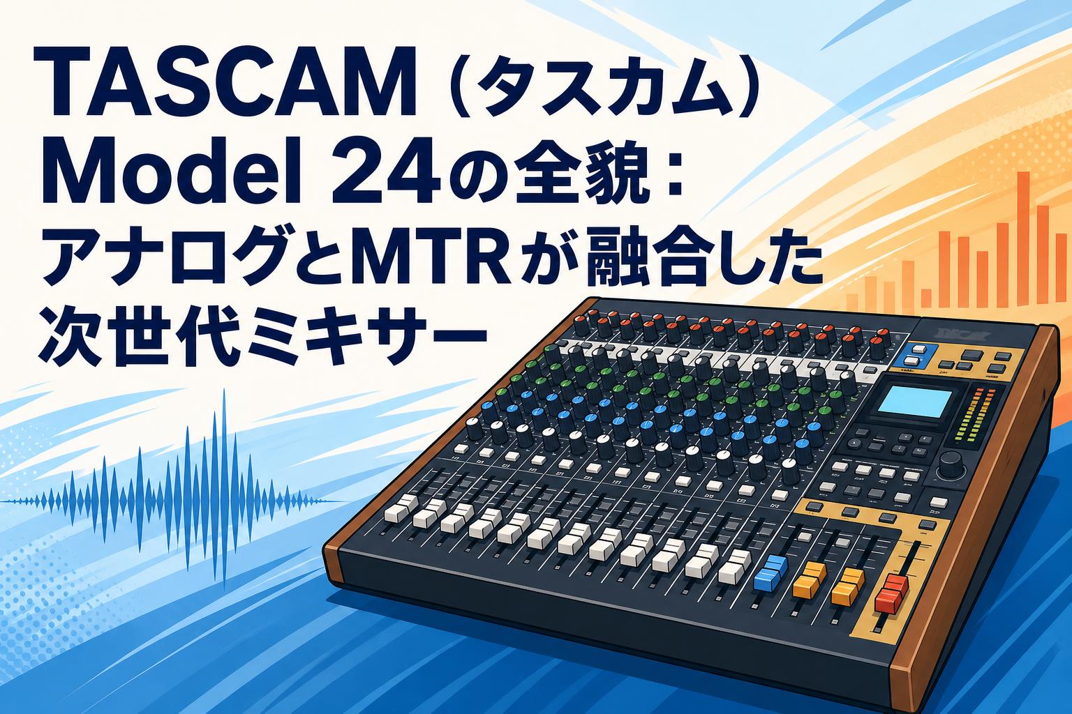 TASCAM（タスカム）Model 24の全貌：アナログとMTRが融合した次世代ミキサー