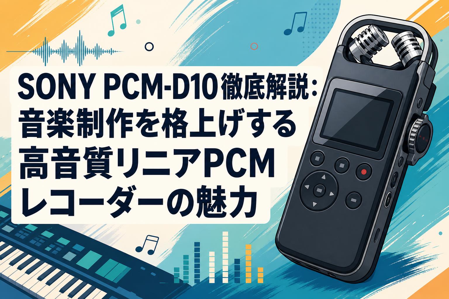 SONY PCM-D10徹底解説：音楽制作を格上げする高音質リニアPCMレコーダーの魅力