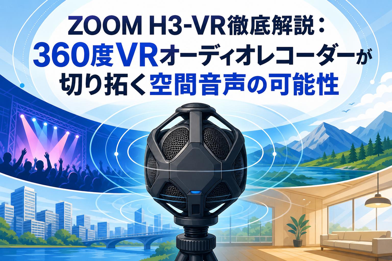 ZOOM H3-VR徹底解説：360度VRオーディオレコーダーが切り拓く空間音声の可能性