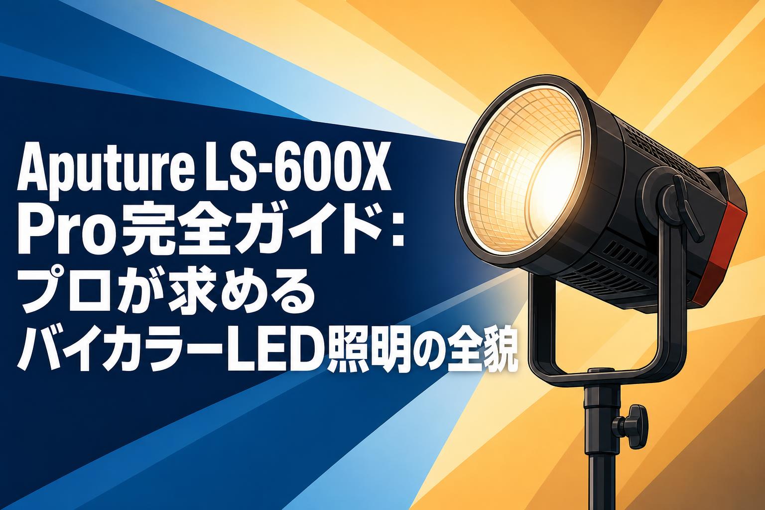 Aputure LS-600X Pro完全ガイド：プロが求めるバイカラーLED照明の全貌